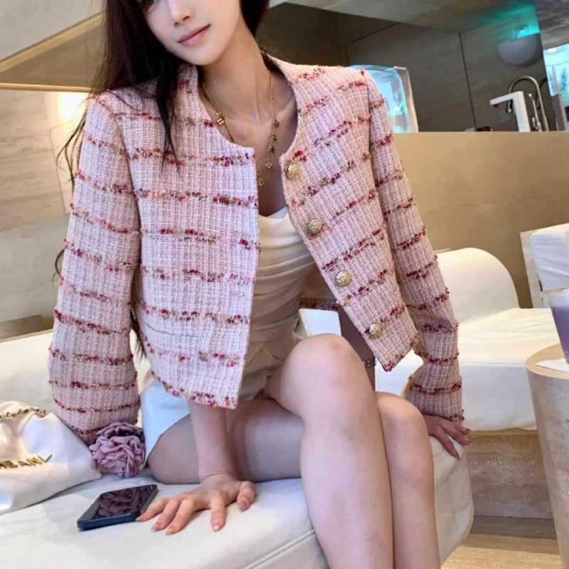 French Style Short Jacket – Elegant & Soft