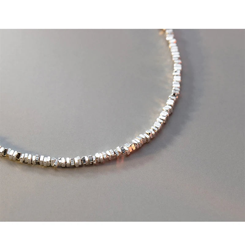 925 Sterling Silver Irregular Bracelet Set