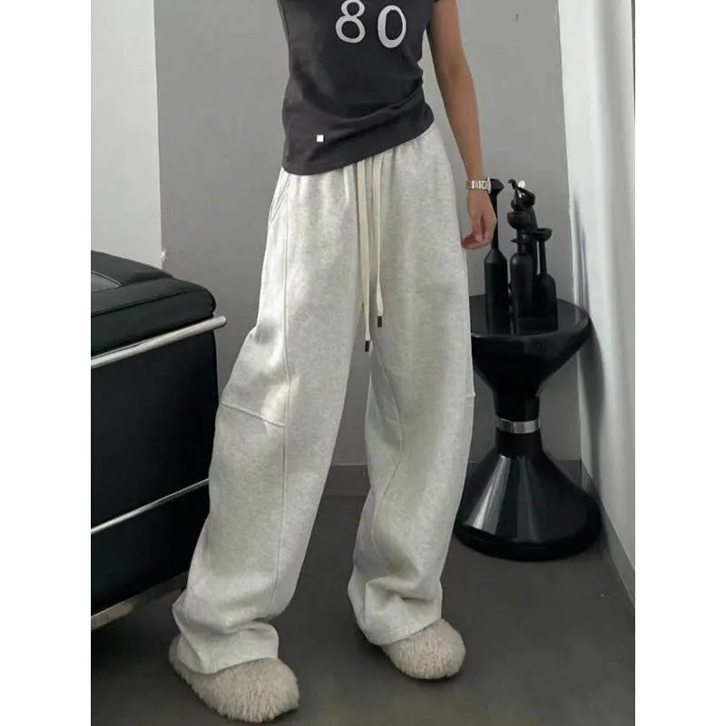 Vintage Oversized Sweatpants – High Waist Baggy Jogger Style