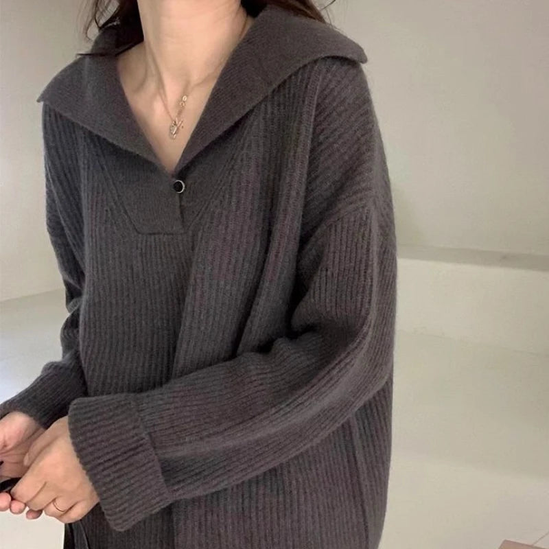 Pink Pullover Sweater – Trend Thermal Knit