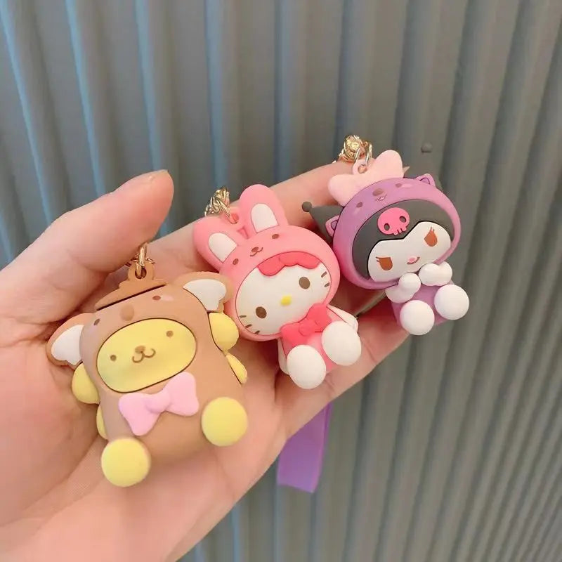 Sanrio Character Keychain – Kuromi, Cinnamoroll, Hello Kitty, My Melody