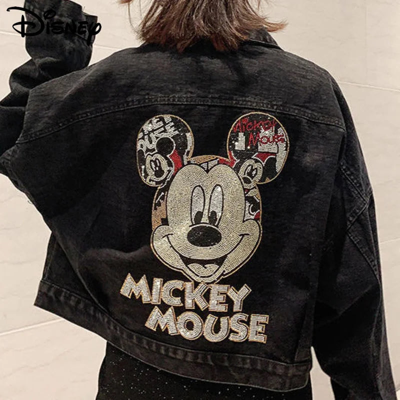 Mickey Denim Jacket – Loose Fit Street Style