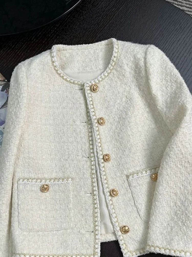 White Tweed Jacket – Chic & Sweet